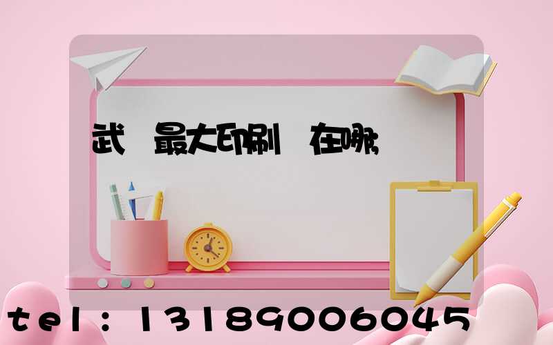 武漢最大印刷廠在哪