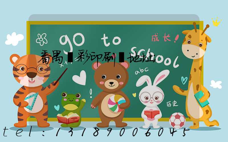 番禺藝彩印刷廠地址