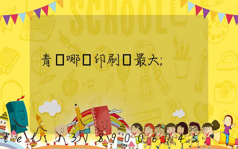 青島哪個印刷廠最大